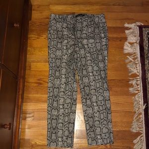 Zara Snakeskin Pants